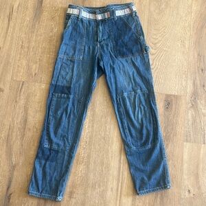 Anthropologie sz 28” jeans patchwork waistband